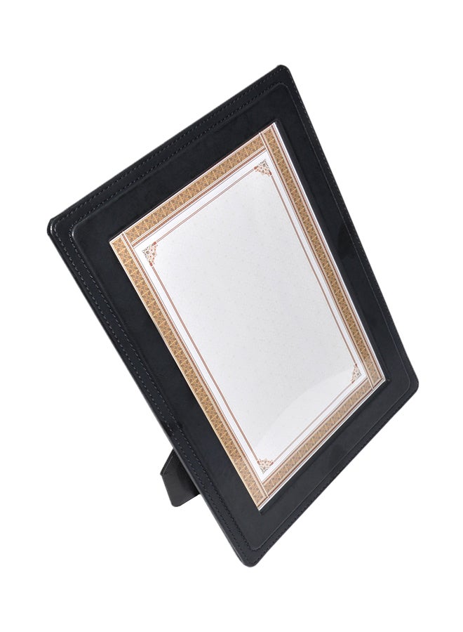 FIS A4 Certificate Frame With Stand Dark Black  - Image 1