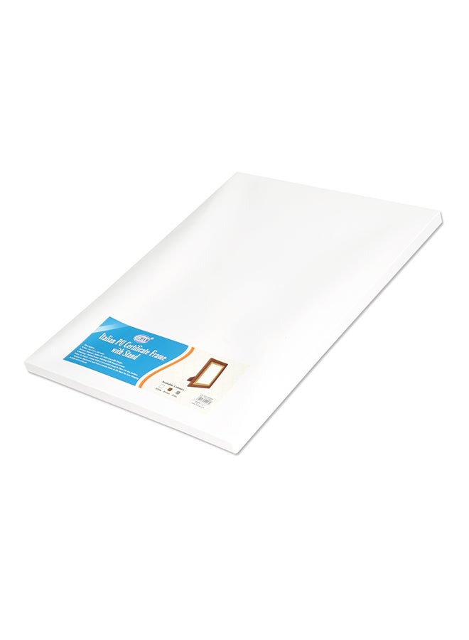 FIS A4 Certificate Frame With Stand Brown  - Image 2