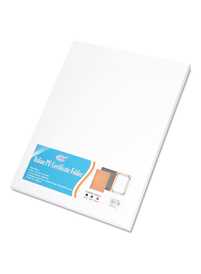 FIS A4 Certificate Folder Light Brown - Image 3