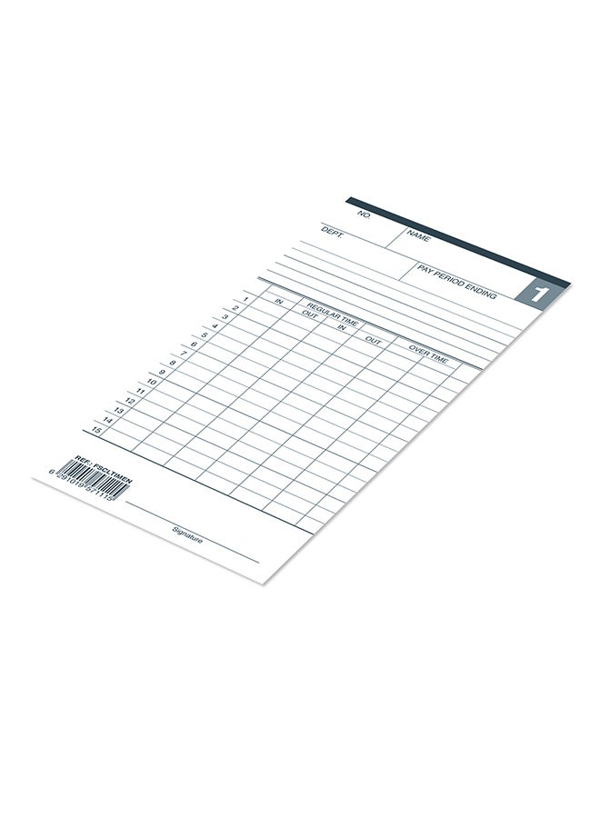 إف اي أس  بطاقات حضور من 100 قطعة أبيض - Image 2