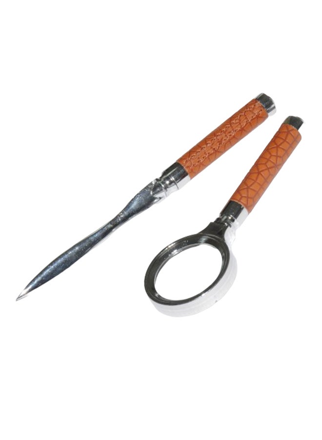 FIS Magnifier And Letter Opener Brown/Silver - Image 1