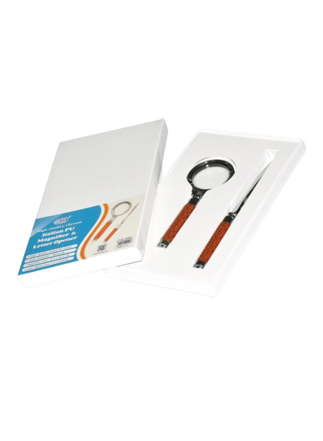 FIS Magnifier And Letter Opener Brown/Silver - Image 2