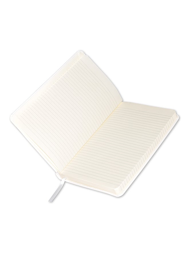 FIS 120-Sheets Executive Single Line Notebook With Pen White  - Image 2