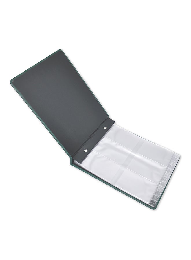 FIS Executive Business Card Holder With Index Green - Image 2