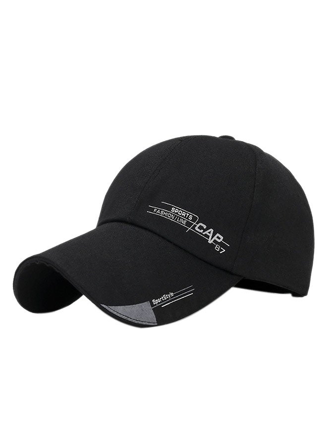 Baseball Snapback Cap Black 