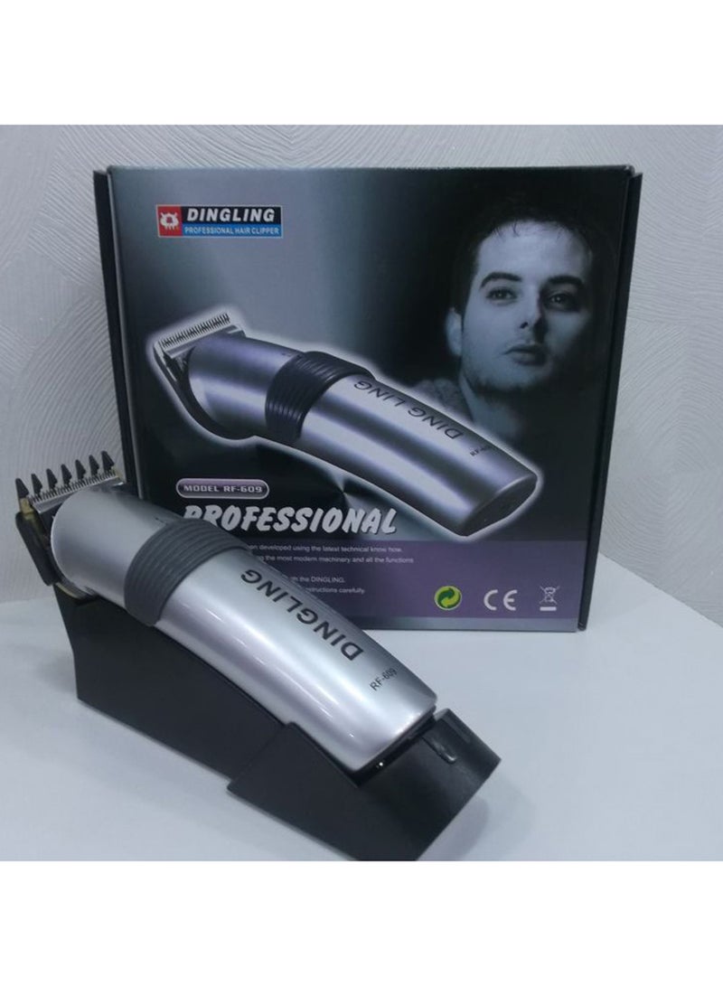 DINGLING Professional Hair Trimmer Silver/Black - Image 2