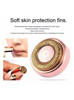 Generic Mini Electric Body Facial Hair Remover White/Gold  - Image 4