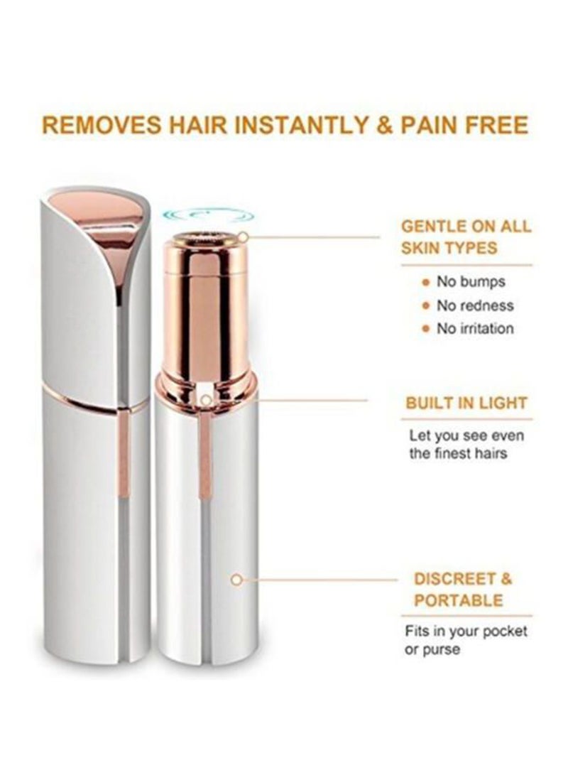 Electric Body Facial Hair Remover White/Gold - Image 3