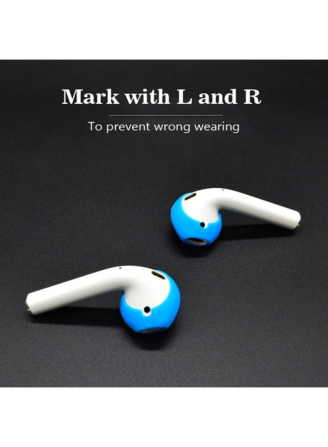 Generic - 2-Piece Ultra Thin Earphone Tips For Apple AirPods Blue - Image 1