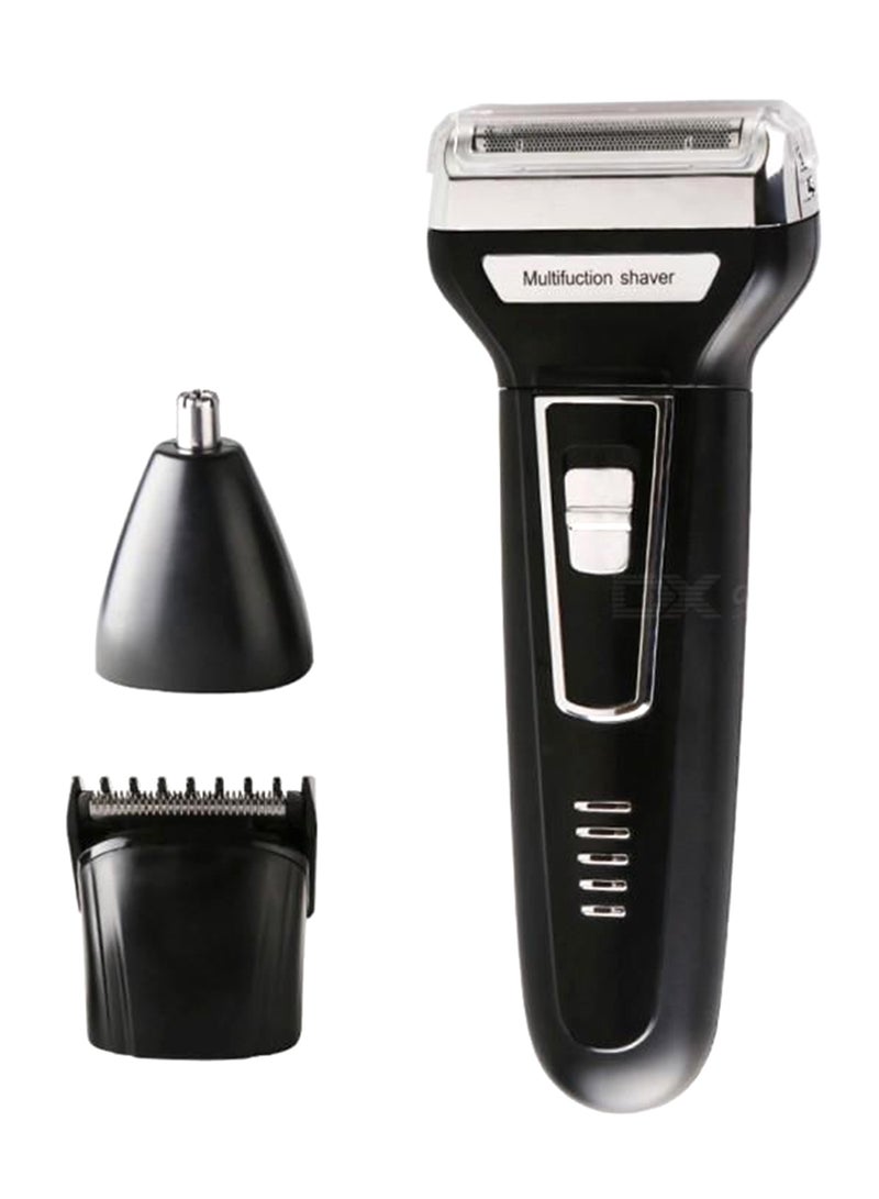 3 In 1 Rechargeable And Cordless Hair Clipper Black/Silver