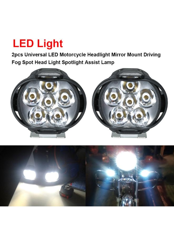 Generic - 2-Piece Universal LED Motorcycle Headlight - Image 1