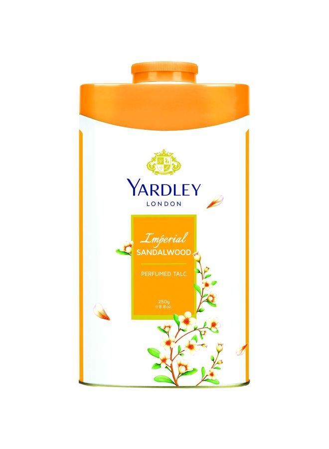 Yardley Imperial Sandalwood Perfumed Talc Orange  - Image 1