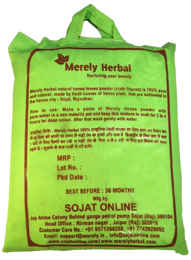Natural Henna Leaves Powder Green 1000grams