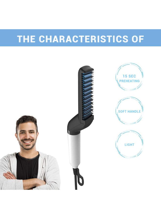 LifeMaster Electric Hair Straightening Brush Multicolour  - Image 3