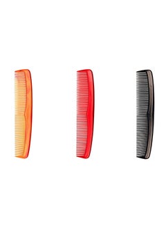 3-Piece Styling And Grooming Comb MulitiColour