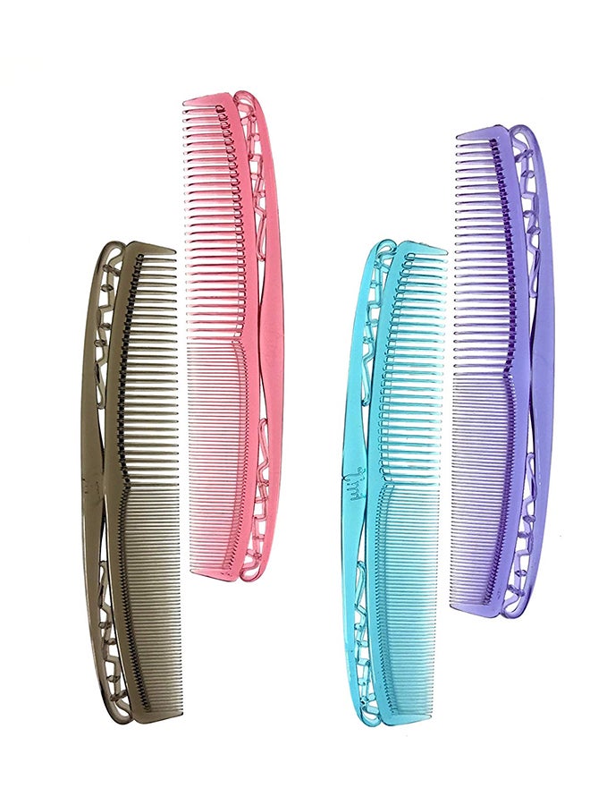 Lily 4-Piece Styling And Grooming Comb Multicolour
