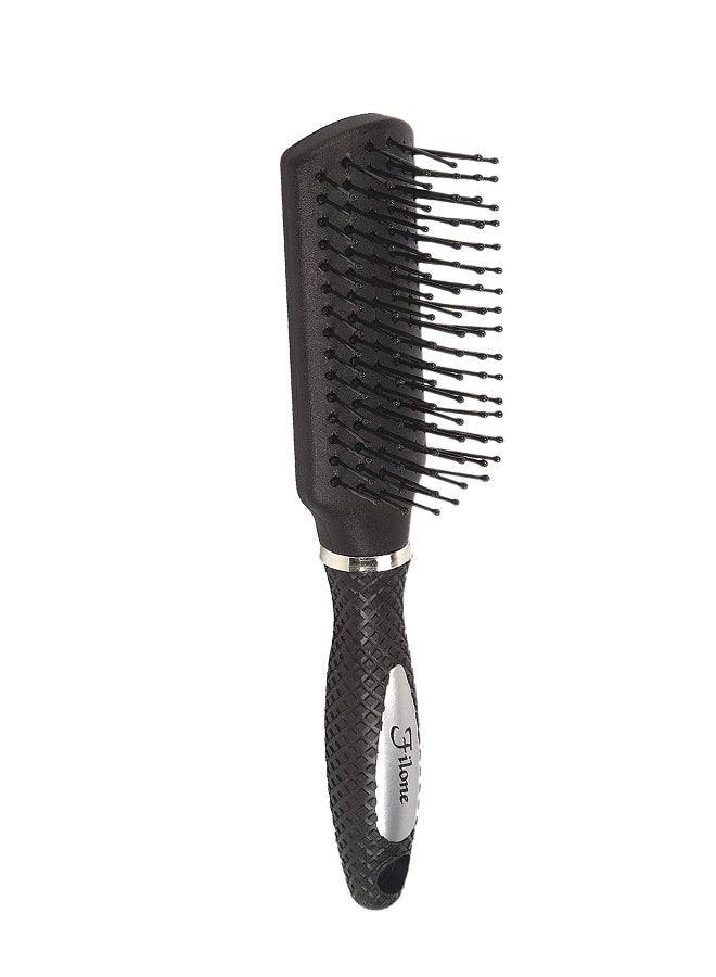 Filone Handy Purse Size Hair Brush Black 1.2inch