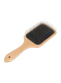 Wooden Paddle Hair Brush Beige - v1578338229/N33349759A_1