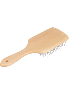 Wooden Paddle Hair Brush Beige - v1578338229/N33349759A_2