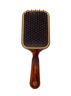 Ankita Paddle Hair Brush With Mirror Brown 