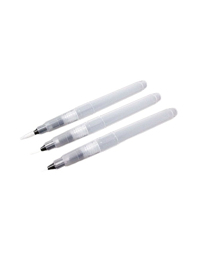 Generic 3-Piece Calligraphy Painting Water Brush Pilot Ink Pen Set White 