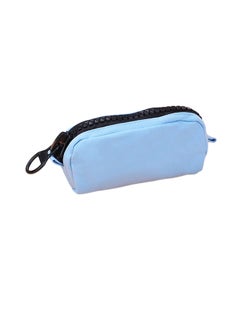 Large Capacity Zipper Pencil Case Blue
