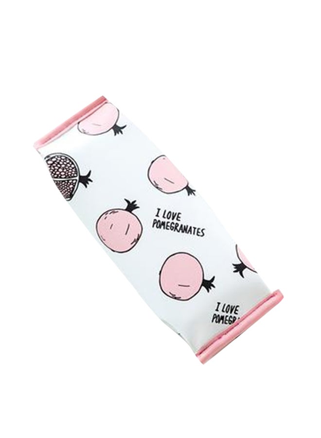 Strawberry Shape School Pencil Case Pink/White/Black