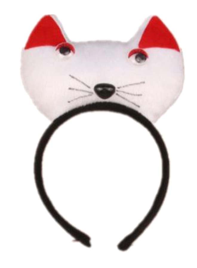 Plushed Cat Hair Hoop With Bow And Tail  - Image 2