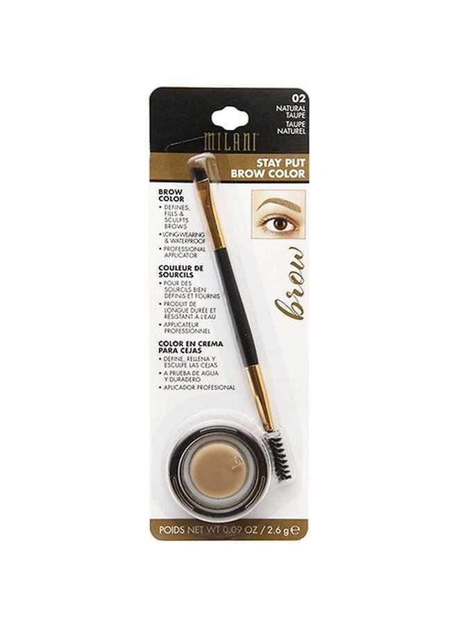 ميلاني مجموعة مُكونة من قطعتين مسحوق مُلون لتجميل الحواجب "ستاي بوت" 02 بني رمادي طبيعي
