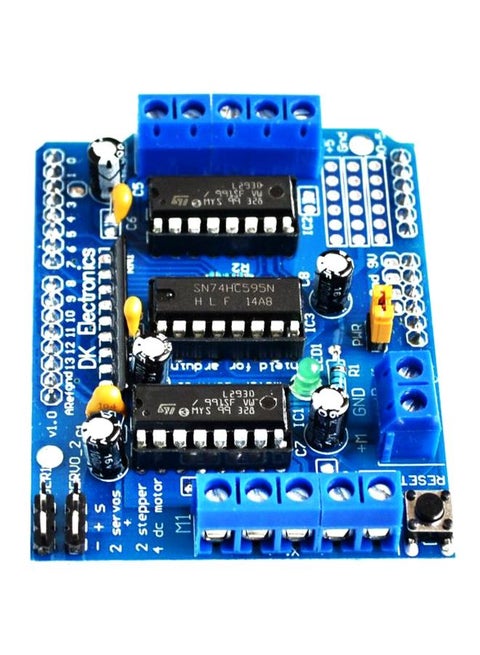 Motor Drive Shield Dual For Arduino Duemilanove Blue/Black
