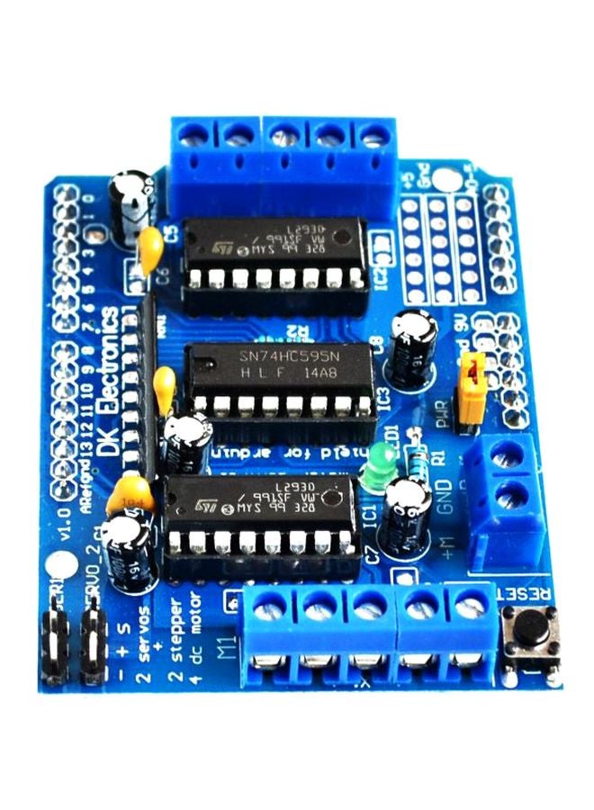 Generic - Motor Drive Shield Dual For Arduino Duemilanove Blue/Black - Image 1