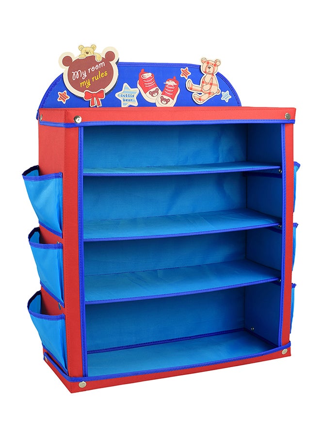 Shoe Storage Rack Blue/Red 50x20x64centimeter  - Image 2