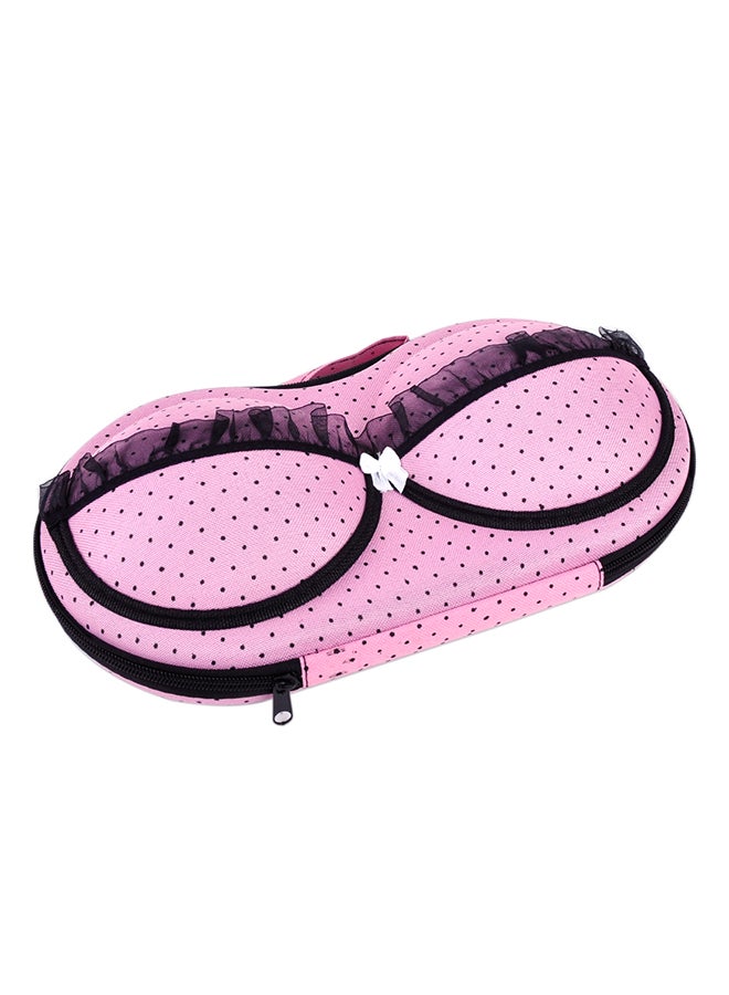 Floral Printed Lingerie Organizer Pink/Black 32x6x15cm - Image 2