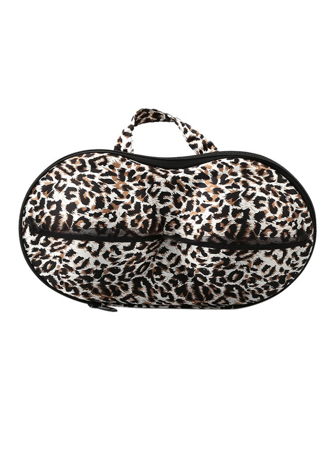 Leopard Printed Lingerie Organizer Brown/Beige/Black - Image 1