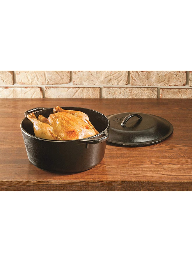 LODGE Seasoned Dutch Oven Black 11.6 x 31.9 x 26.4cm  - Image 3