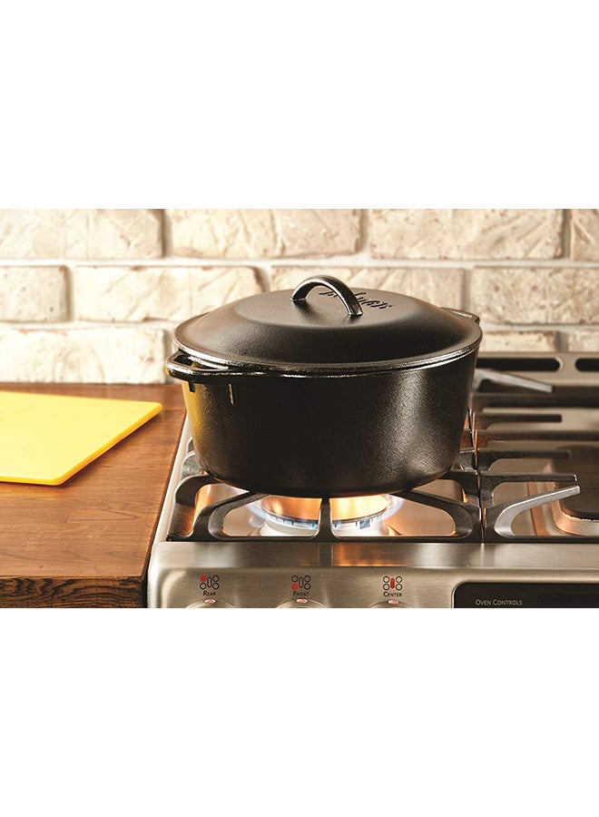 LODGE Seasoned Dutch Oven Black 11.6 x 31.9 x 26.4cm  - Image 4