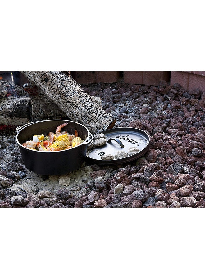 LODGE Deep Camp Dutch Oven Black 10inch  - Image 4