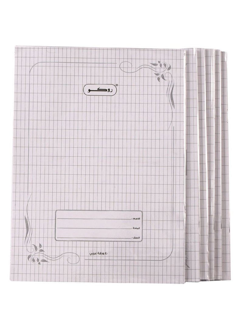 ROCO - 6-Piece Notebook Set White - Image 1