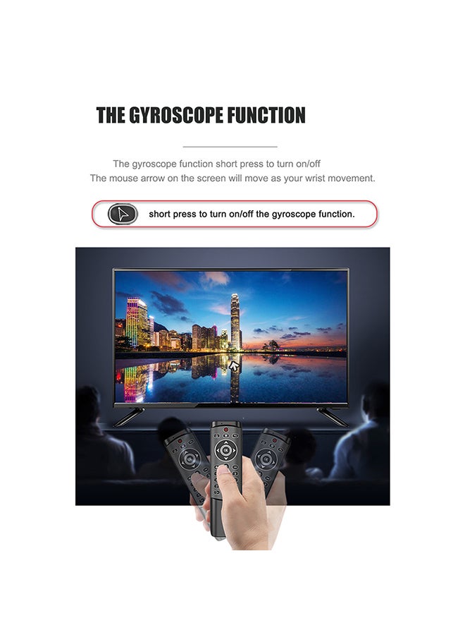 Wireless Voice Remote Control With Gyroscope Black - Image 4