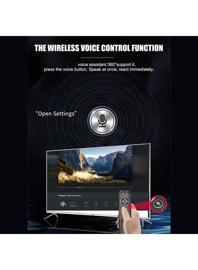 Wireless Voice Remote Control With Gyroscope Black - Image 3