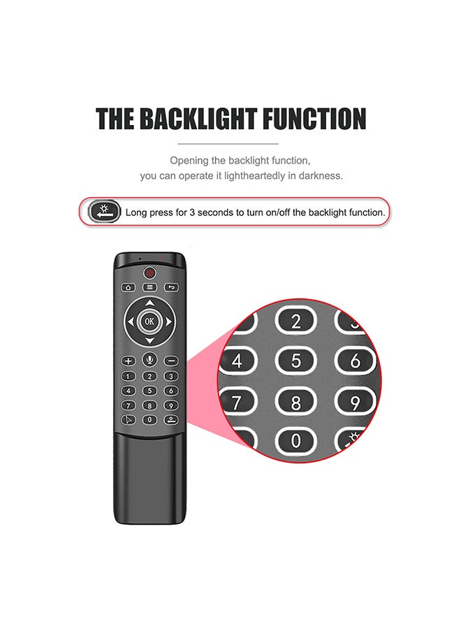 Wireless Voice Remote Control With Gyroscope Black - Image 5