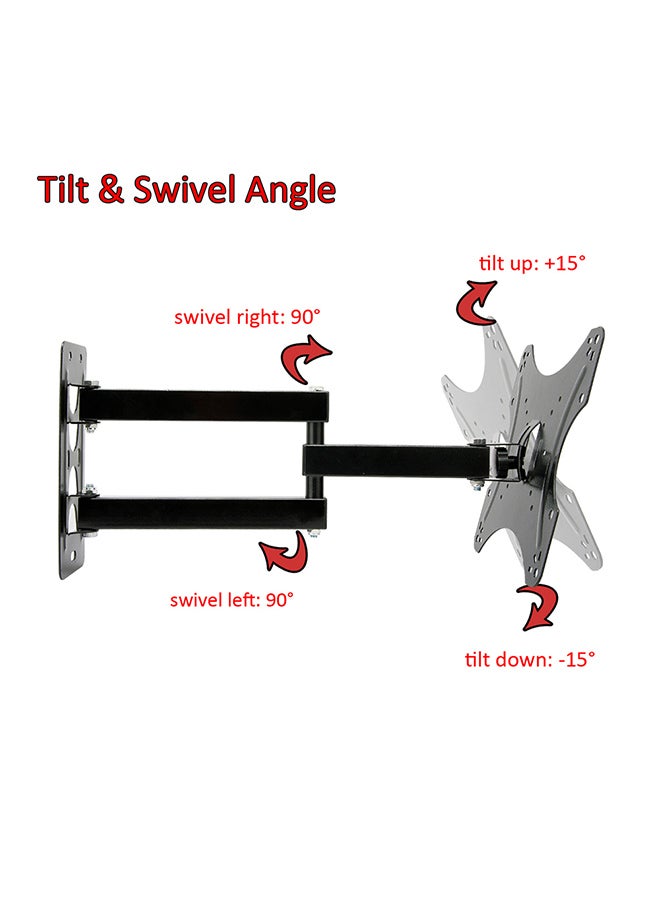 Retractable Wall Mount TV Stand Black - Image 5