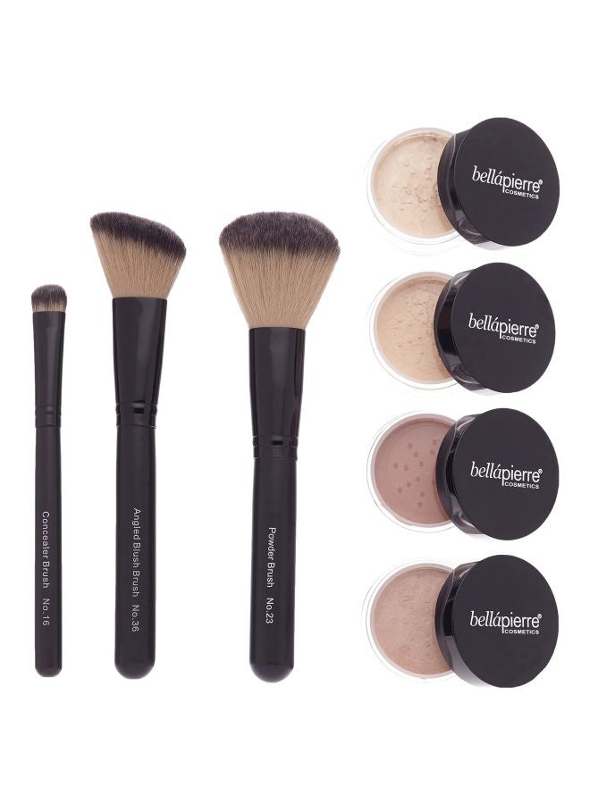BellaPierre 8-Piece Starter Makeup Kit Medium 