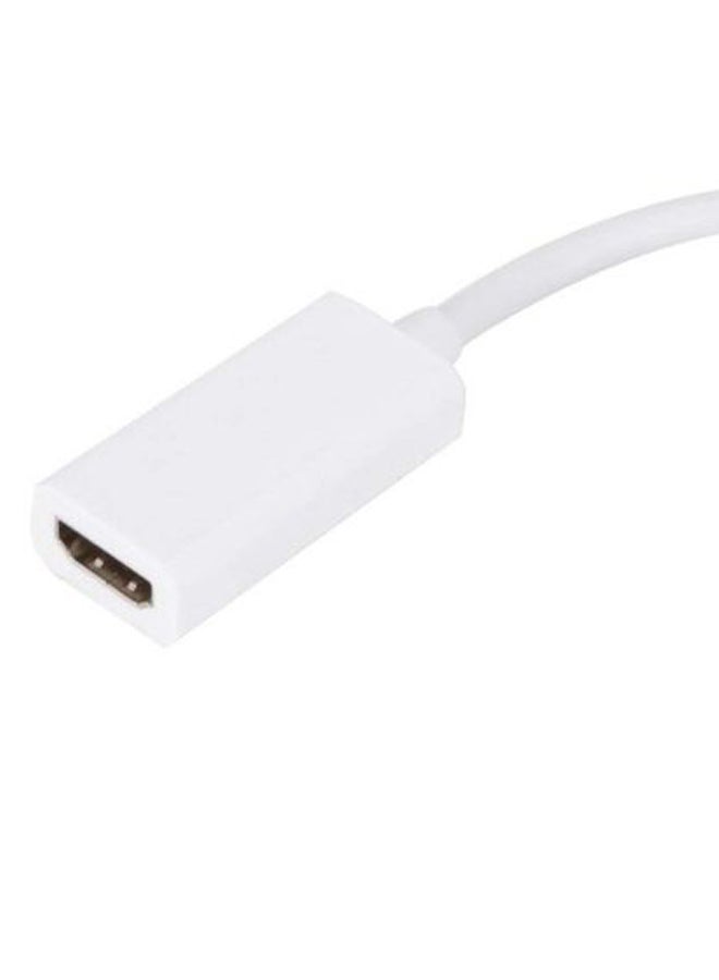 Generic - Mini Display Port To HDMI Adapter Cord For Apple MacBook White - Image 1