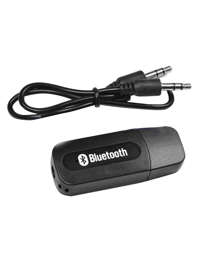 USB Bluetooth Audio Receiver With In-Built Microphone Black  - Image 1