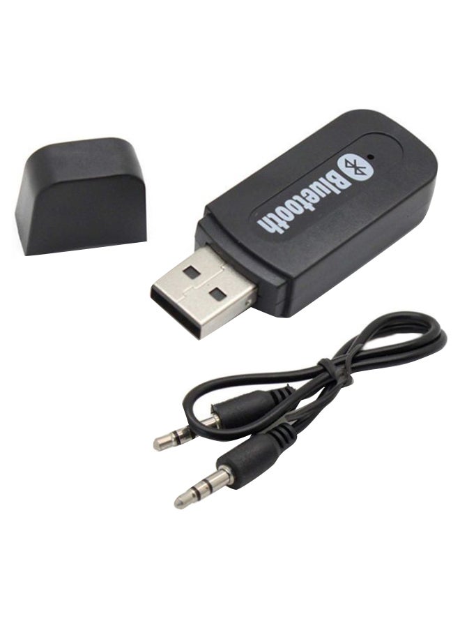 USB Bluetooth Audio Receiver With In-Built Microphone Black  - Image 2