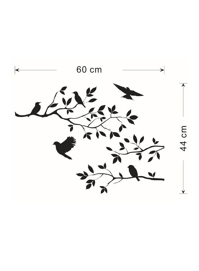Beauenty Bird Tree Design Self Adhesive Wall Sticker Black 60 x 44cm - Image 2