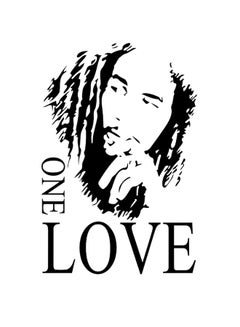 Bob Marley Decorative Sticker Black 43 x 60centimeter