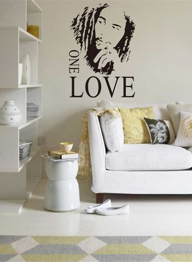 Beauenty - Bob Marley Decorative Sticker Black 43 x 60centimeter - Image 1