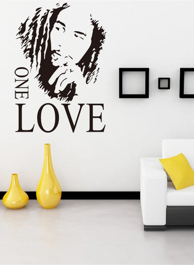 Beauenty - Bob Marley Decorative Sticker Black 43 x 60centimeter - Image 1